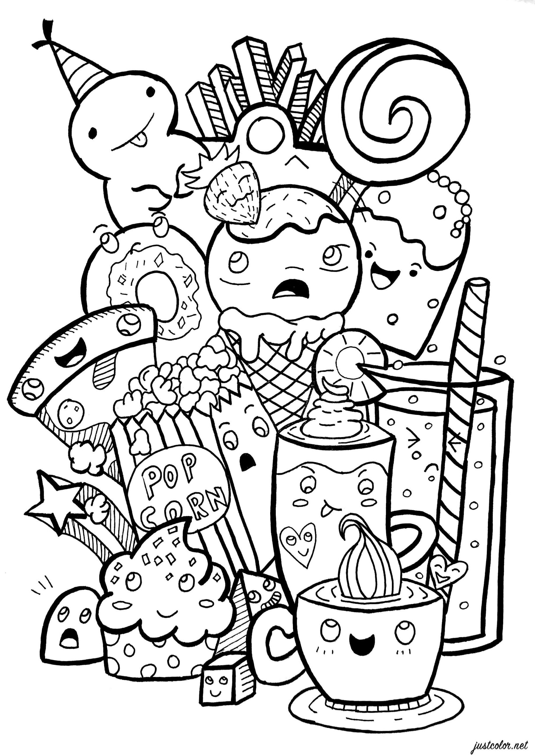 Food Coloring Sheets Printable Web Food Coloring Page Vrogue co