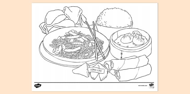 Food Colouring Page For Kids Primary Resources Twinkl