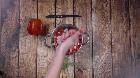 food cooking footage