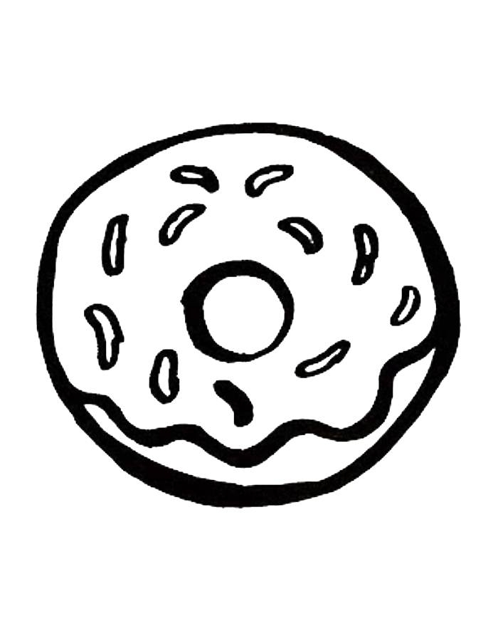 Food Snacks Coloring Page