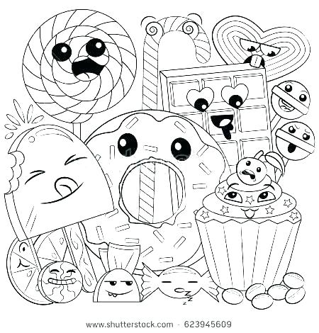 free printable coloring pages food with faces