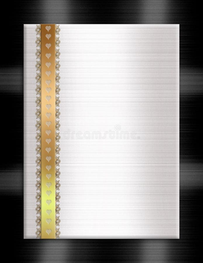 invitation template gold and black