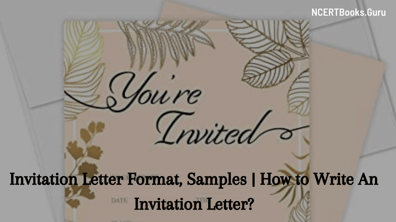 Format Of Formal Invitation Letter Class 12 Onvacationswall