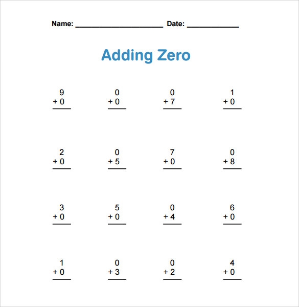 FREE 11 Sample Math Worksheet Templates In PDF MS Word