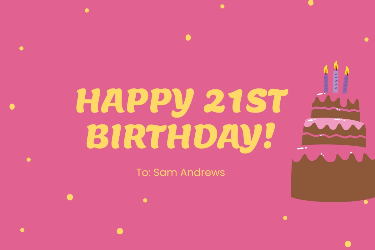 Free 21st Birthday Cards Printable