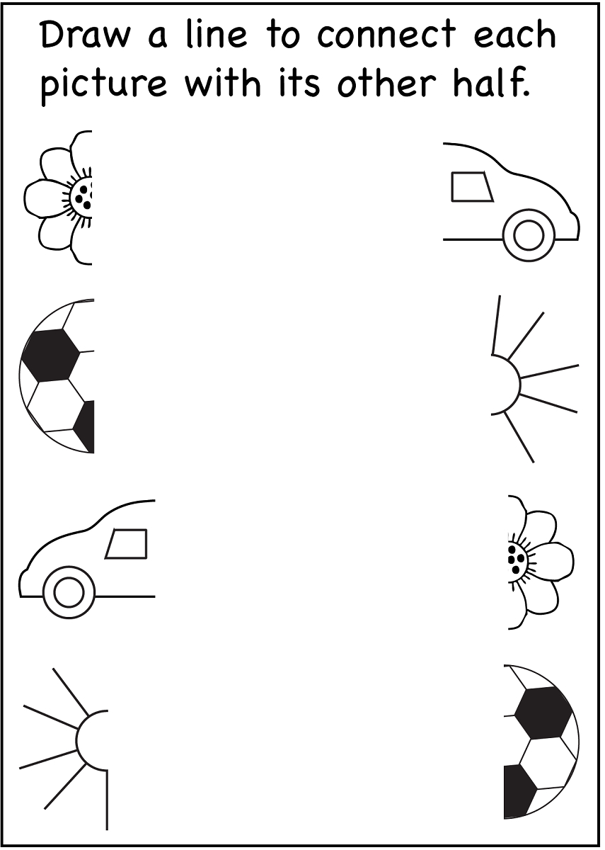 printable worksheet for 3 year old