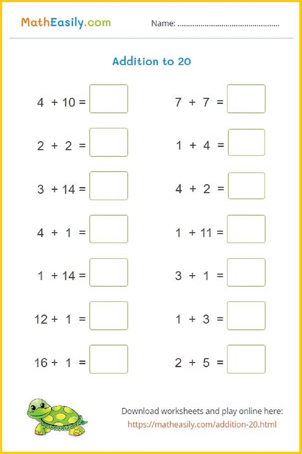 Free Addition Worksheets In 2020 Free Addition Worksh Vrogue co