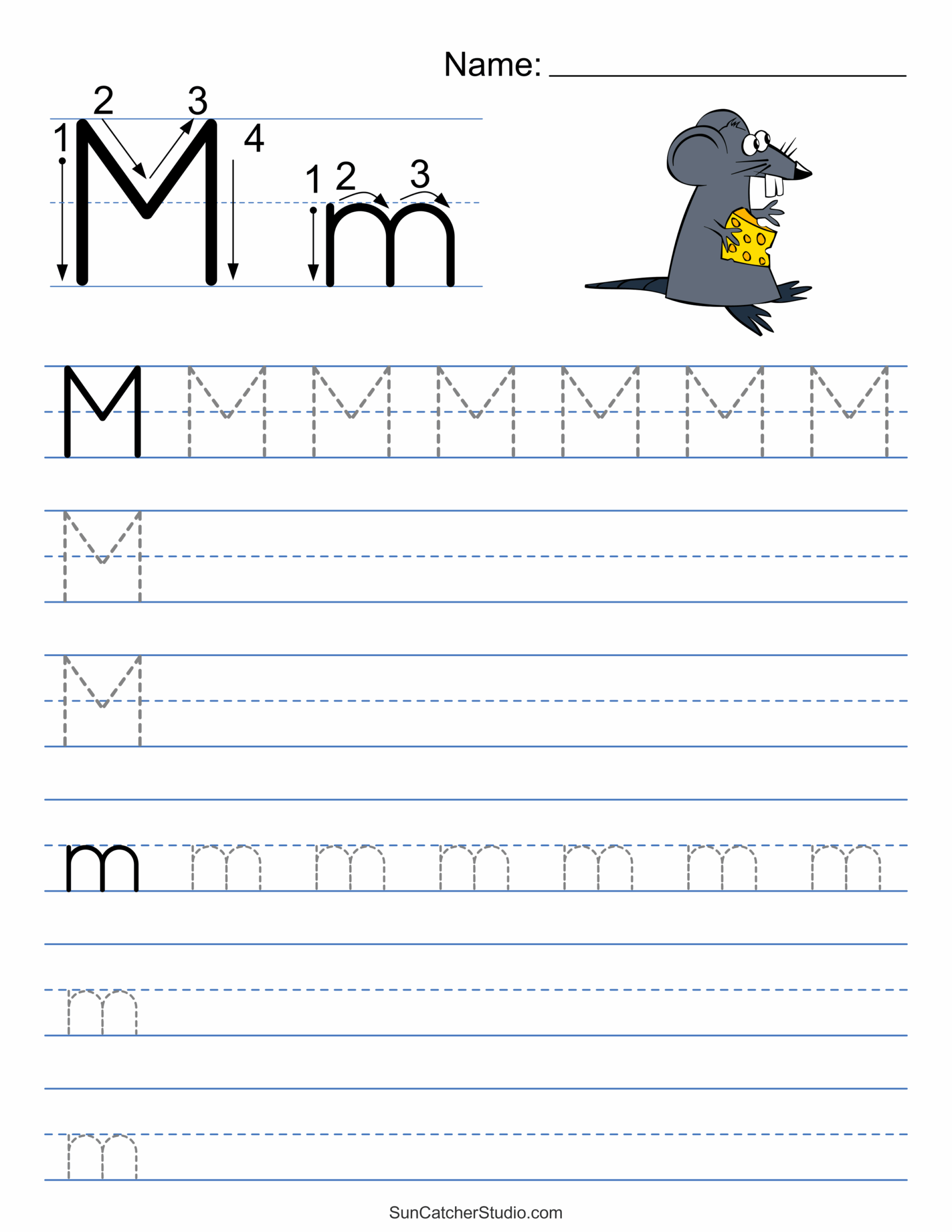 alphabet tracing worksheets a z