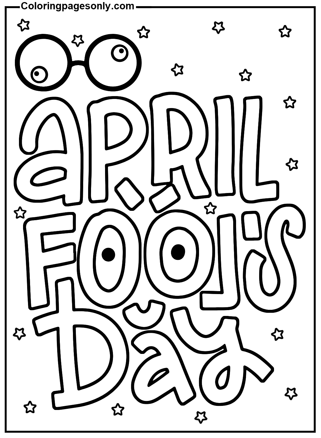Free April Fools 39 Day Coloring Page Free Printable Coloring Pages