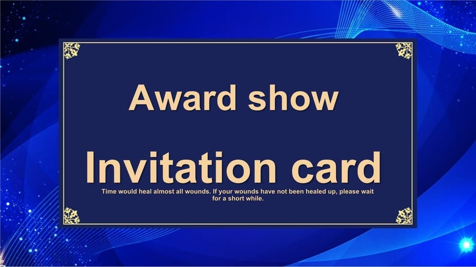 Free Awards Ceremony Invitation Template Google Slides And PowerPoint 