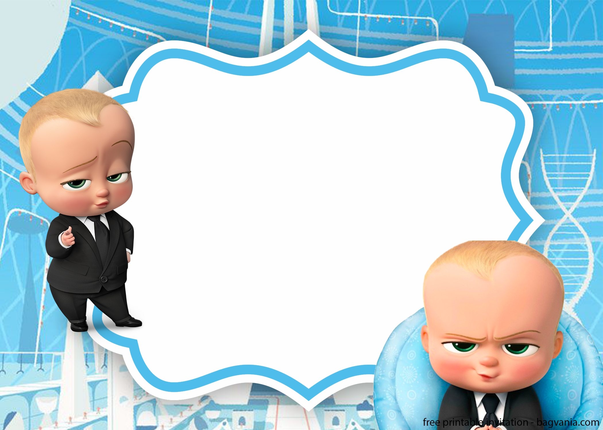 FREE Baby Boss Invitation Template FREE Printable Birthday Invitation 