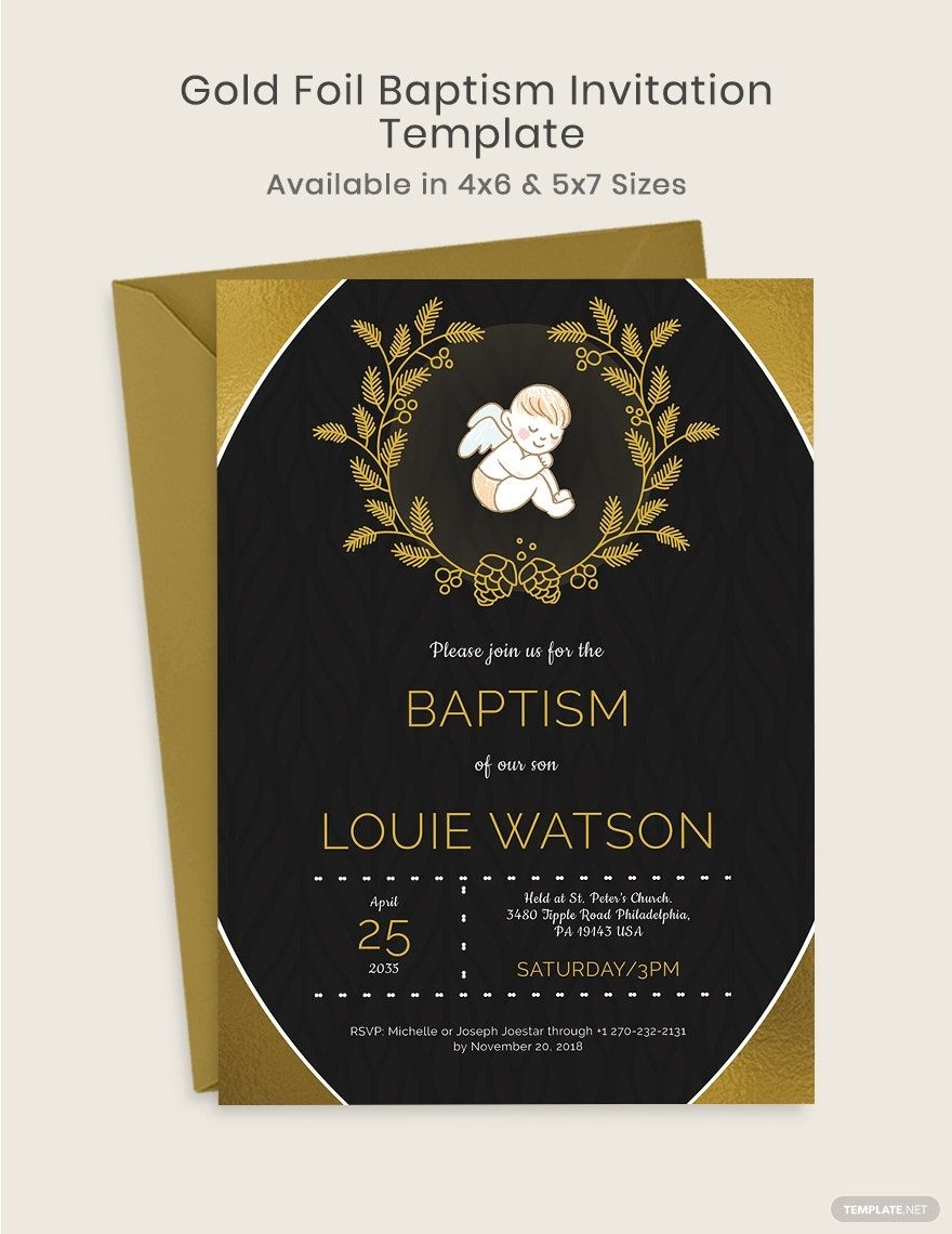 FREE Baptism Invitation Templates Examples Edit Online Download 