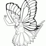Free Barbie Coloring Pages To Print Mariposa COLORING PAGES