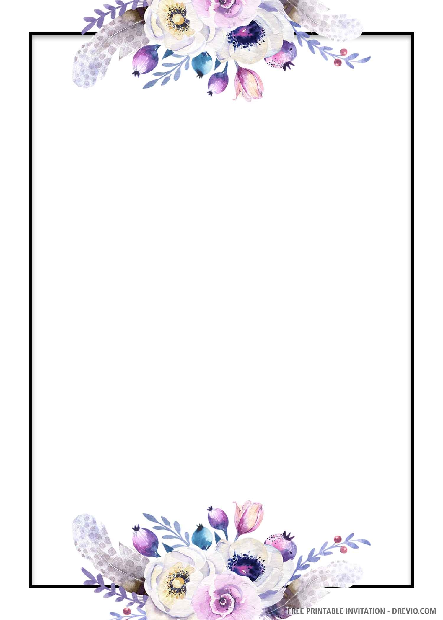 invitation templates blank