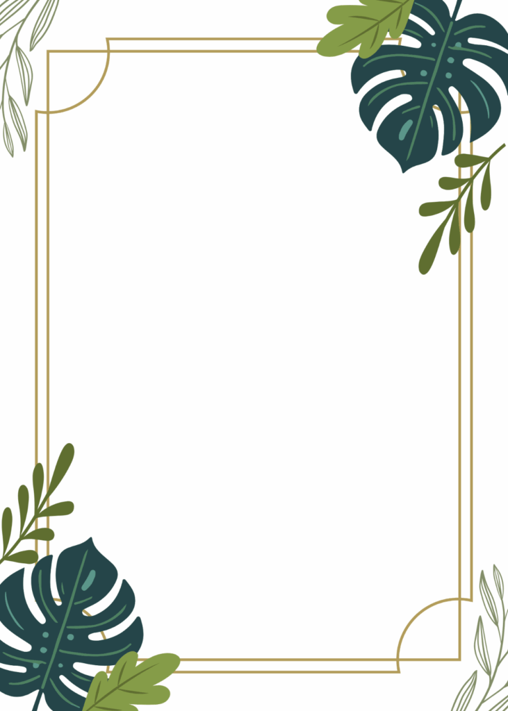 Free Border Invitation Templates Editable And Printable