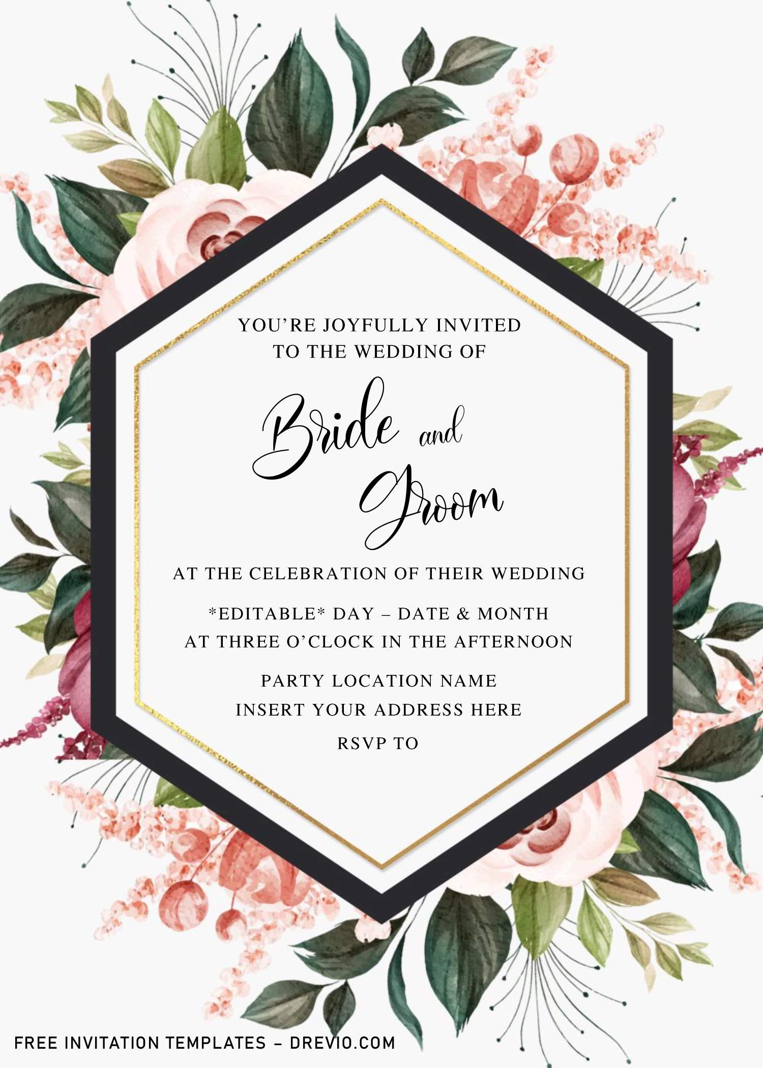 invitation templates free download word