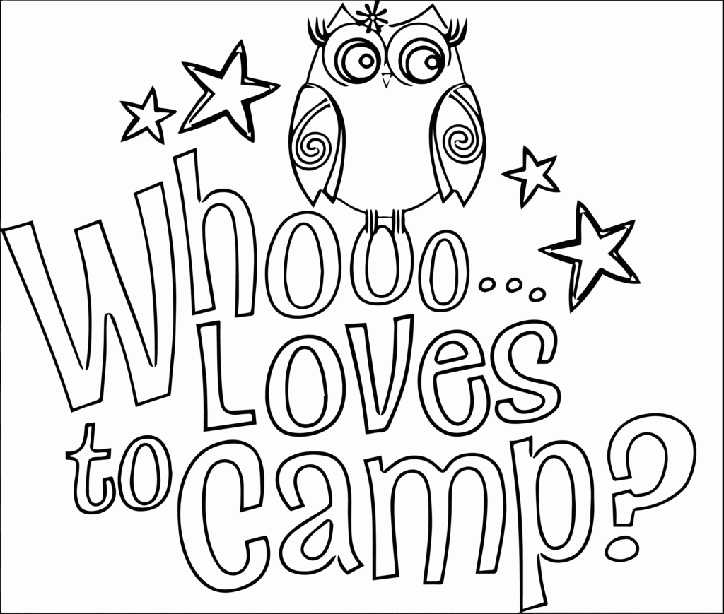 Free Camping Coloring Pages Coloring Home