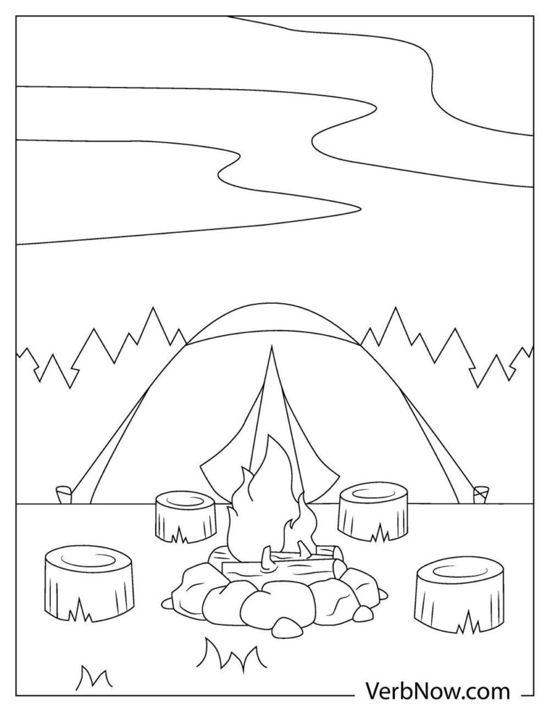 Camping Coloring Pages
