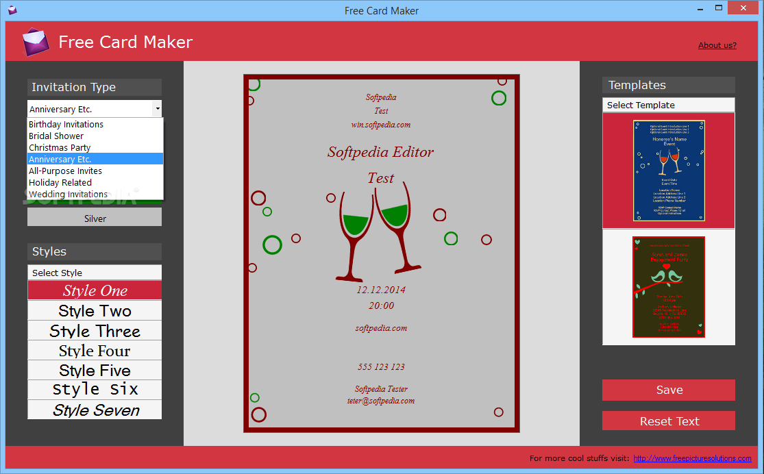 free online printable card maker