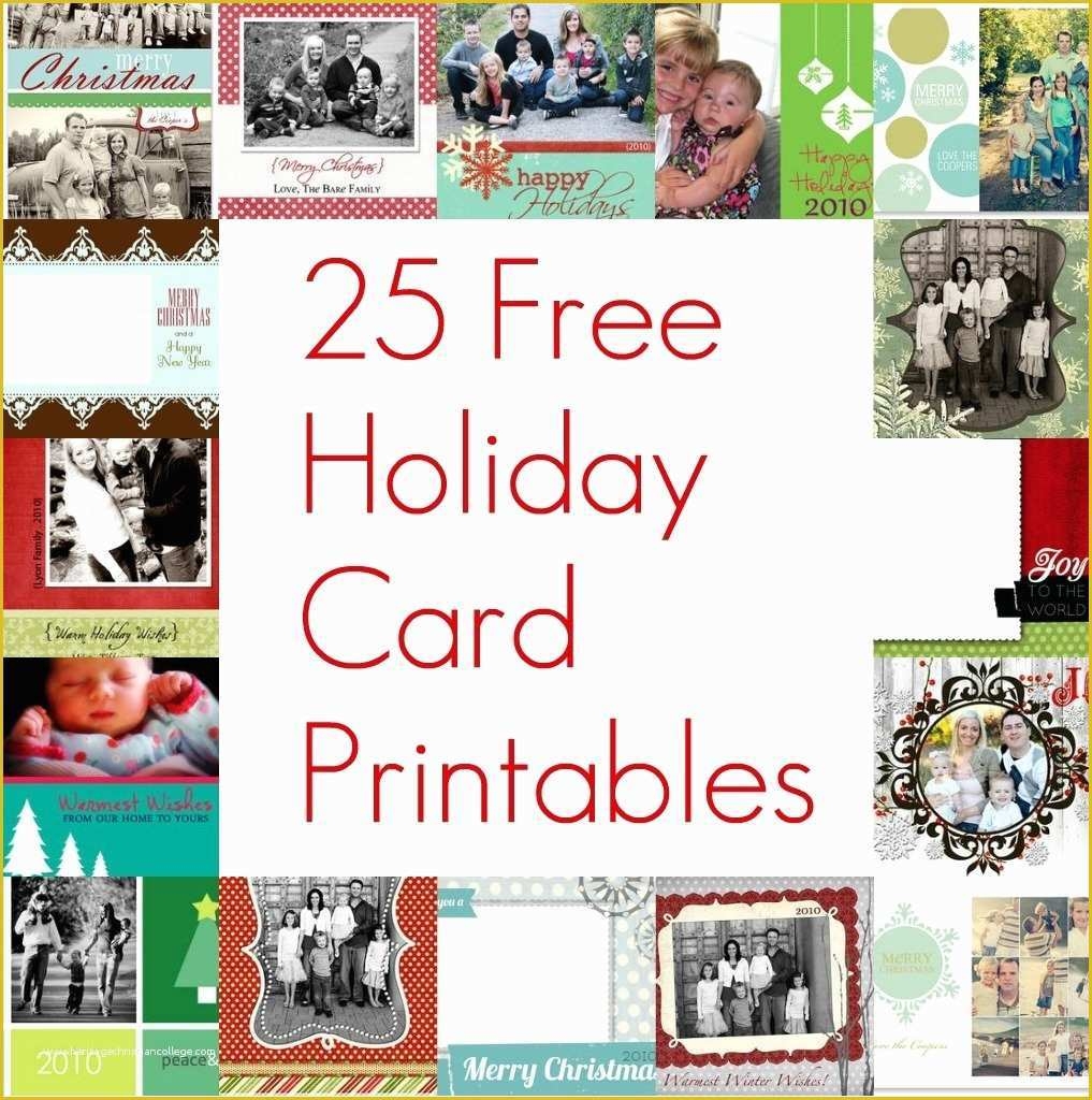 Free Christmas Card Templates With Picture Insert Of Free Printable 
