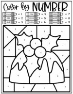 Free Christmas Color By Number Printables Leap Of Faith Crafting