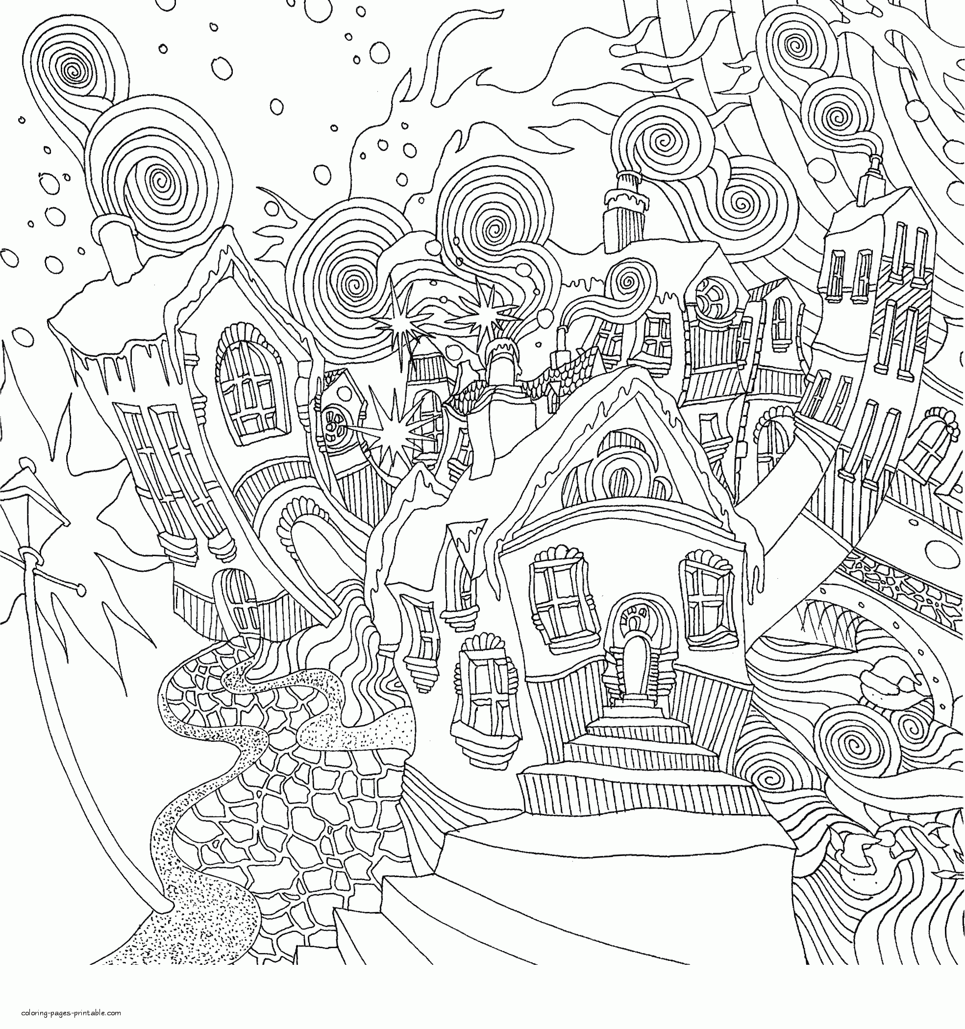 Free Christmas Coloring Pages For Adults COLORING PAGES PRINTABLE COM