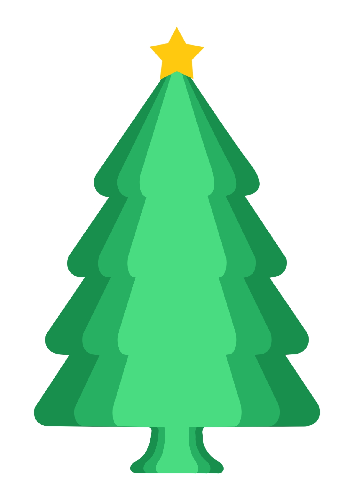Free Christmas Tree Craft Template To Edit Online