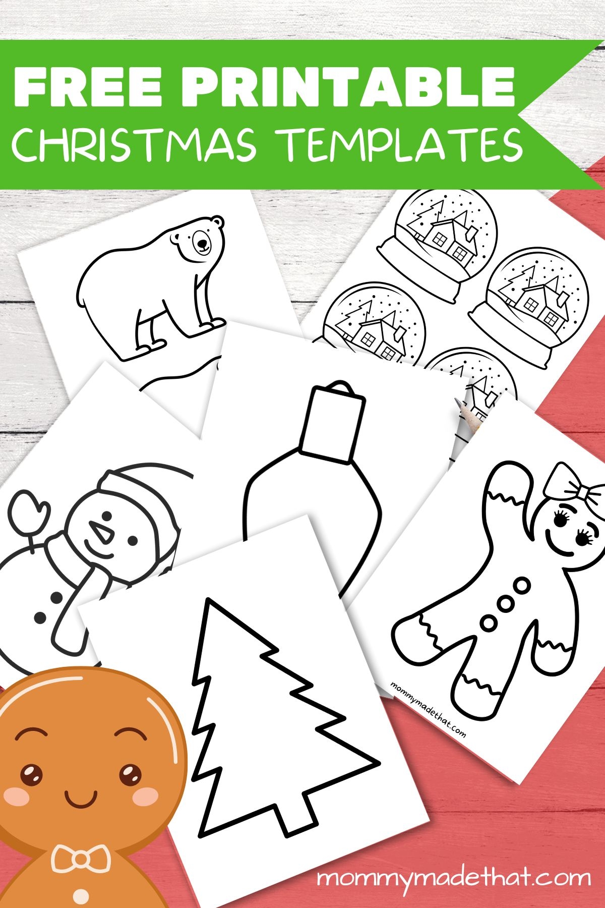 Free Christmas Tree Stencil Printable Pdf Printable Free Templates