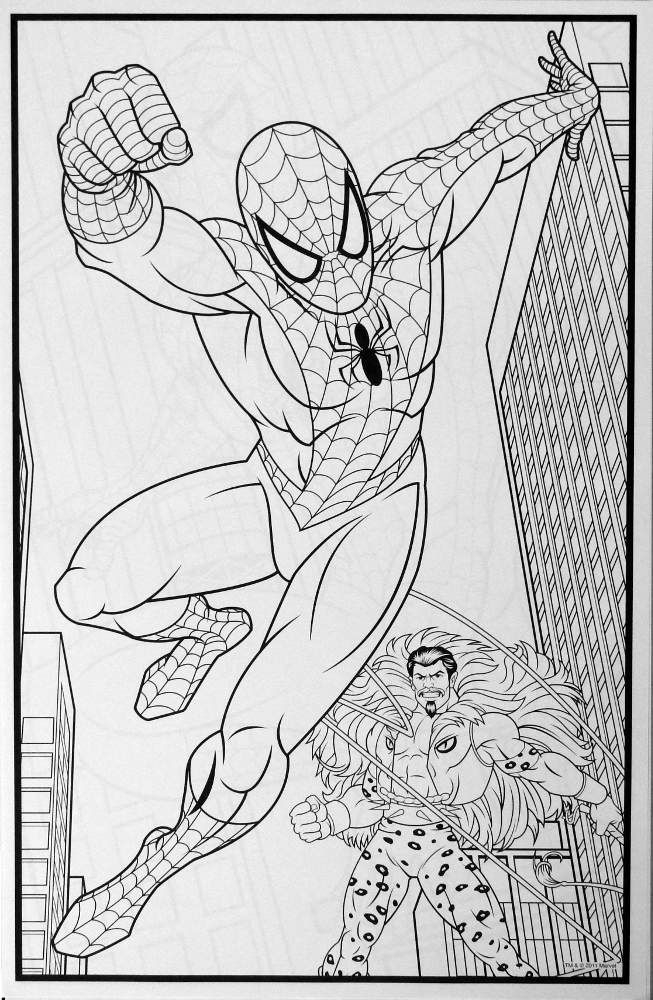 Free Color Pages Spiderman
