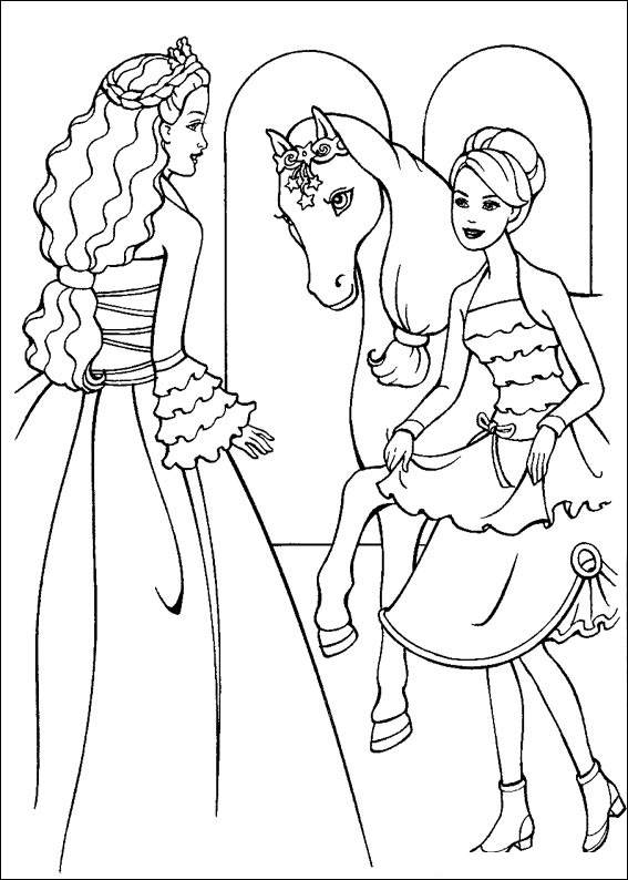 Free Coloring Pages Barbie Coloring Pages