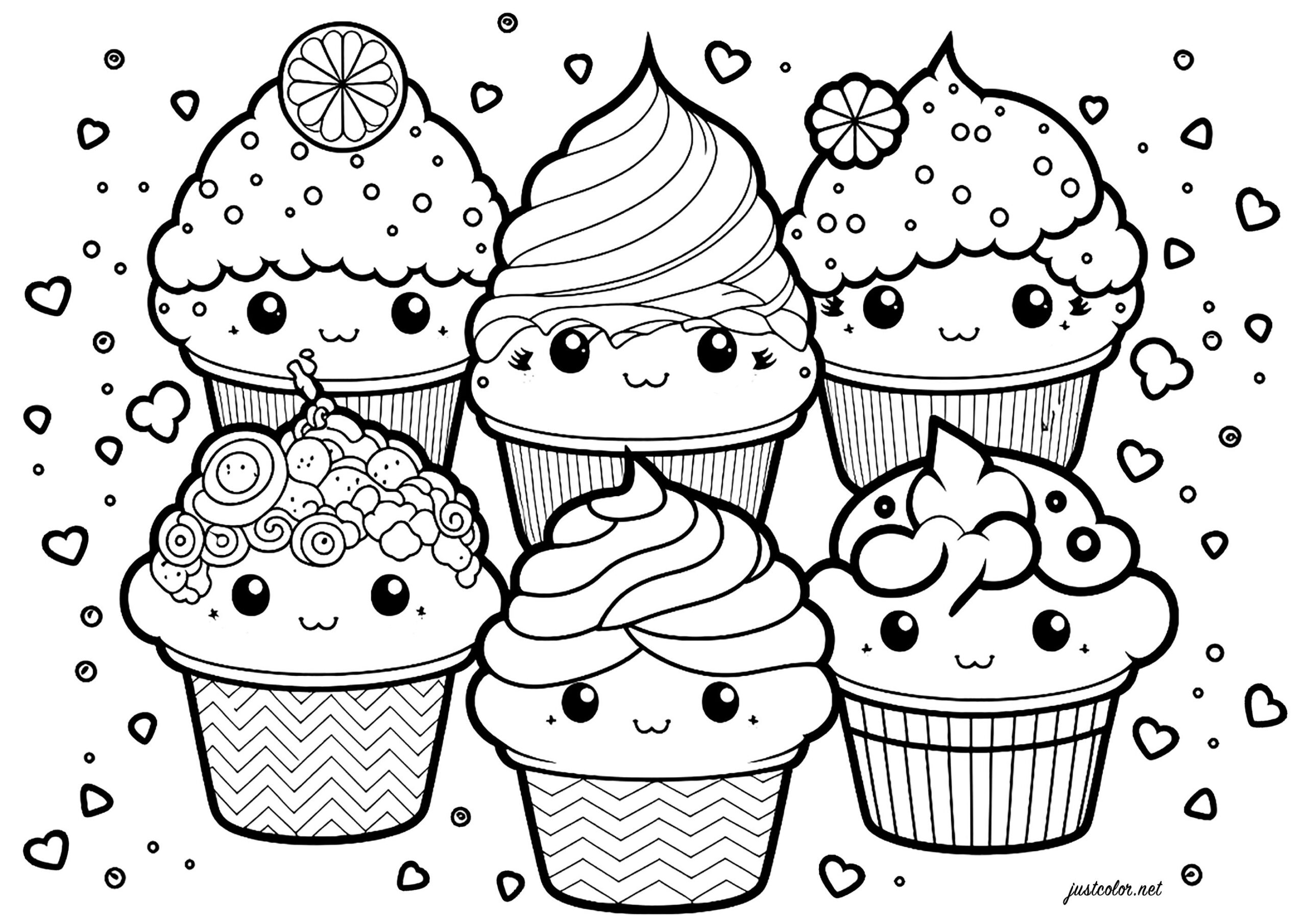 food coloring pages dibujos kawaii comida kawaii para colorear