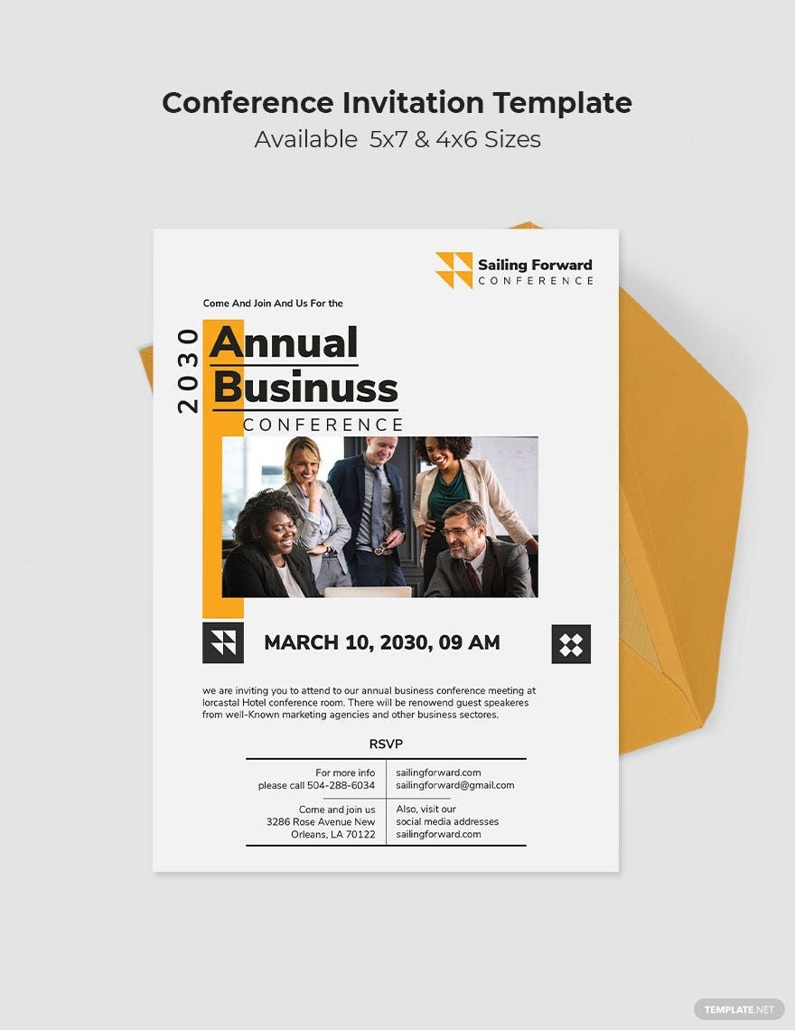 invitation template conference