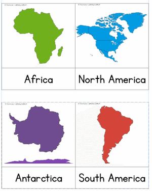 FREE Continent Cards