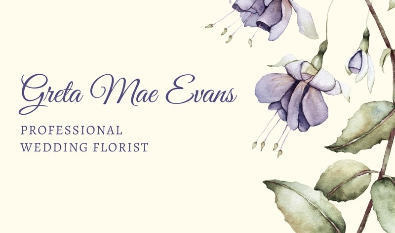 Free Custom Printable Florist Business Card Templates Canva
