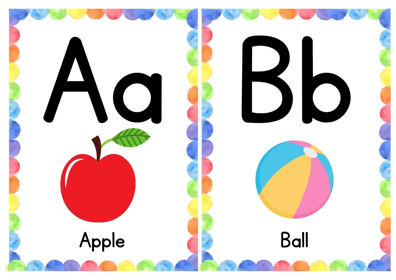Free Customizable Alphabet Flashcard Templates Canva Worksheets Library