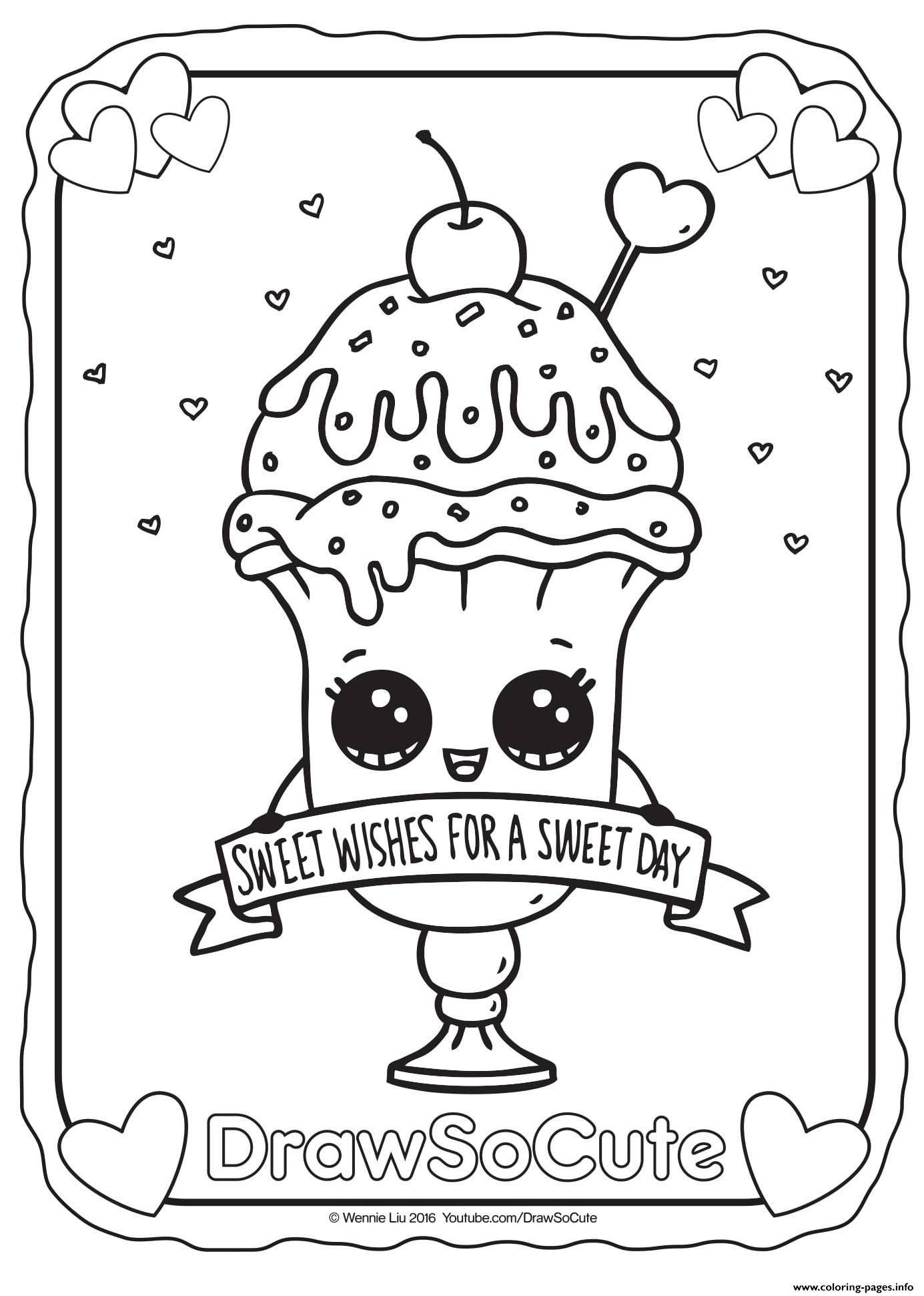 Free Cute Coloring Pages Image
