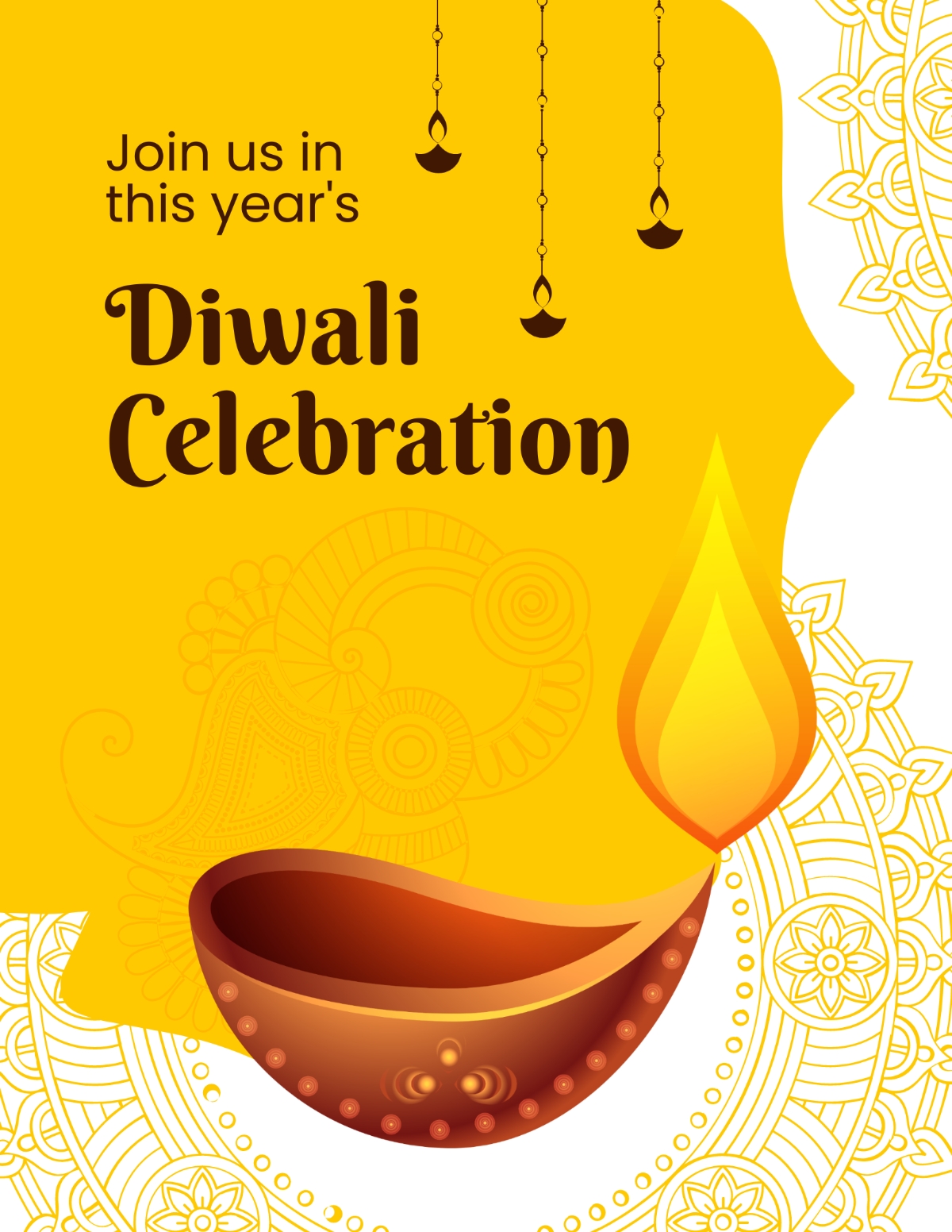 Free Diwali Flyer Templates Editable And Printable