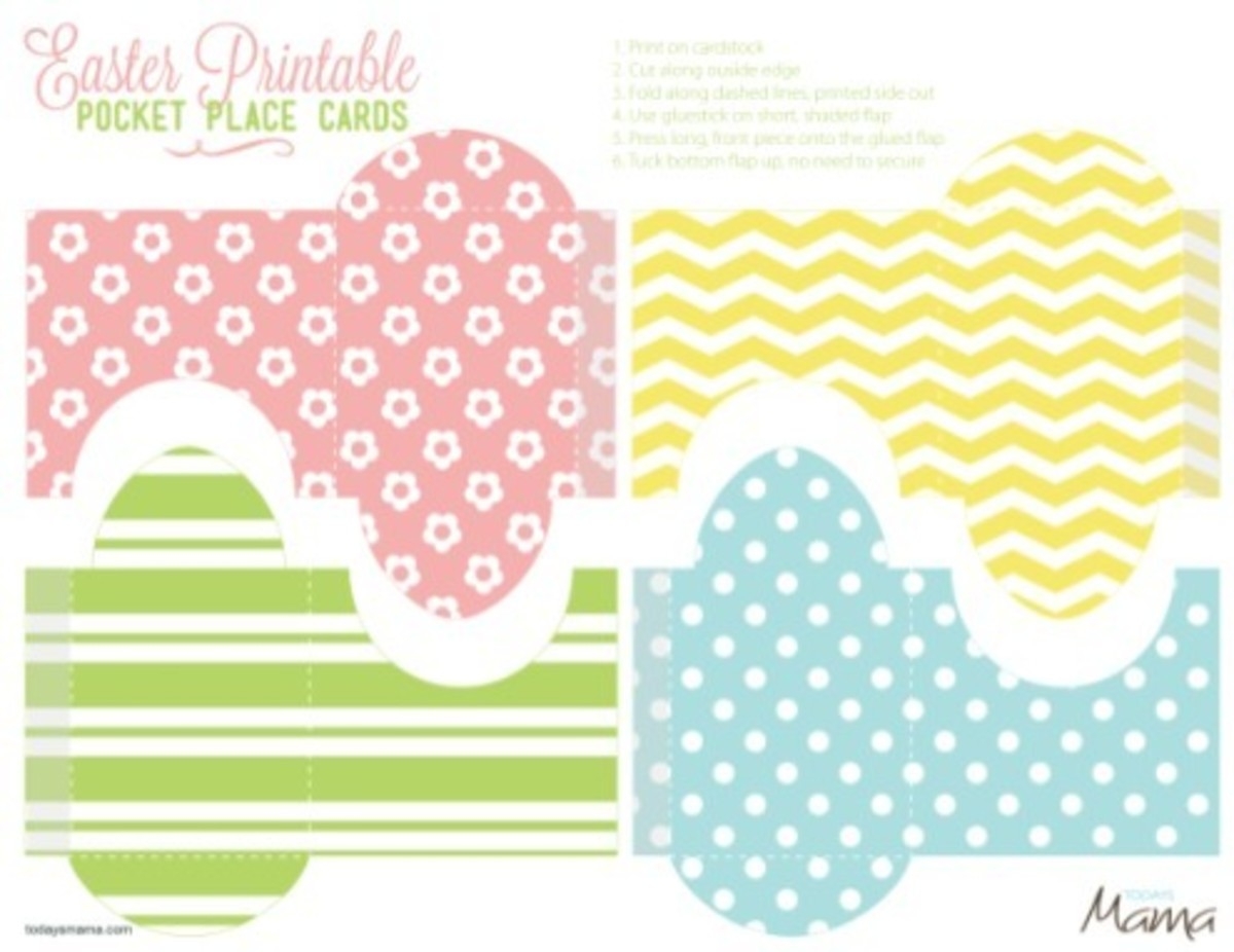 Free Easter Place Cards Printable Printable Form Templates And Letter