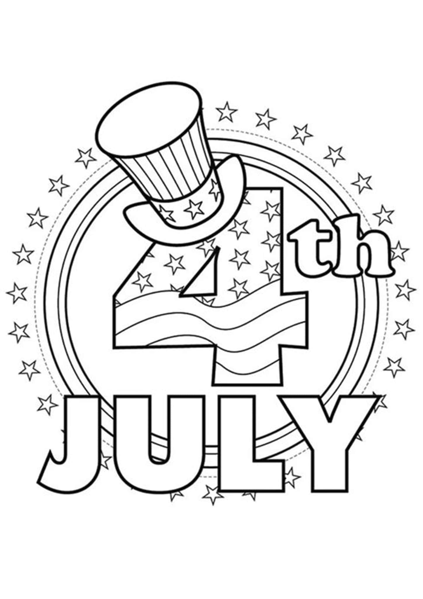 4th Of July Coloring Pages