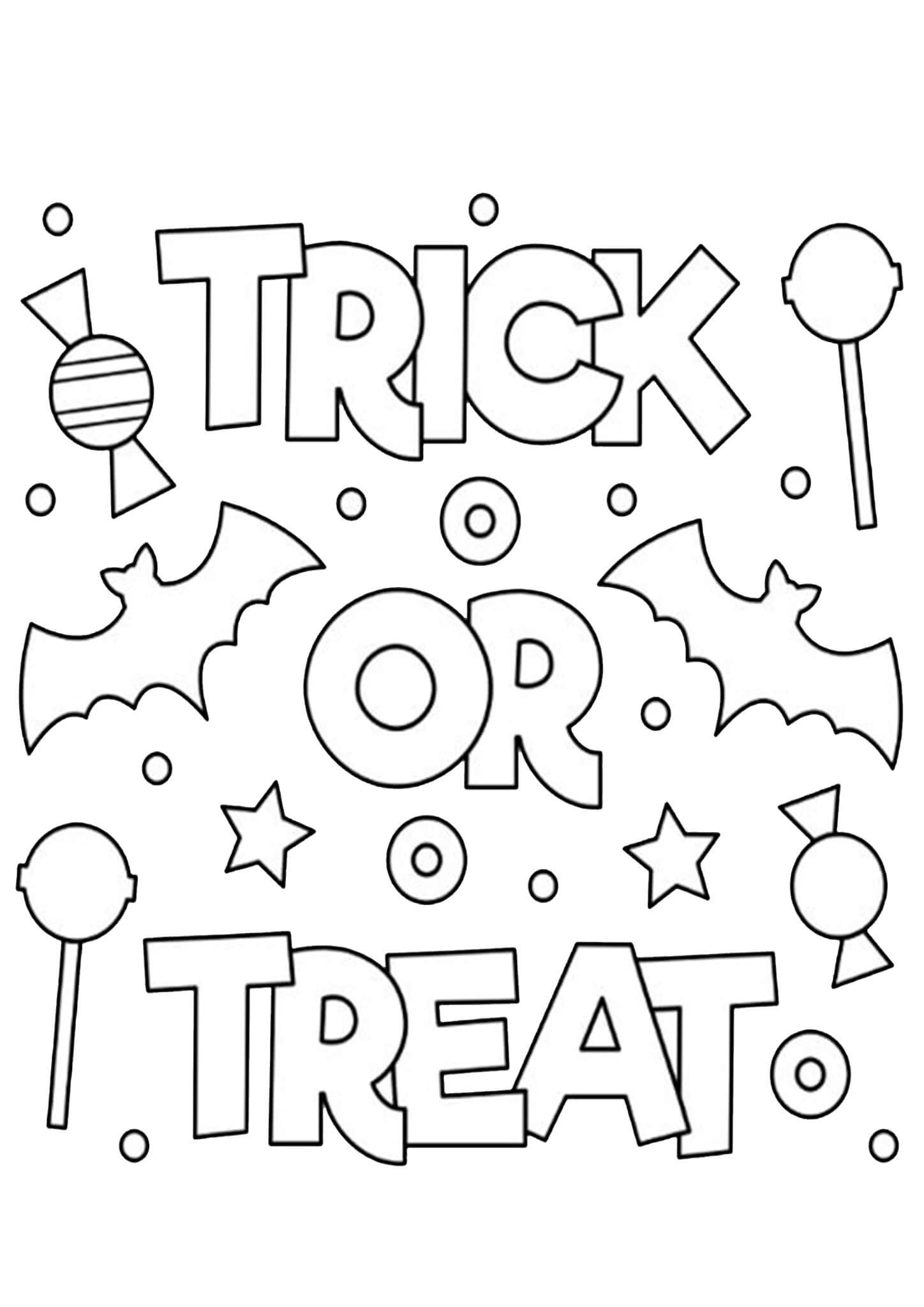 free halloween color pages