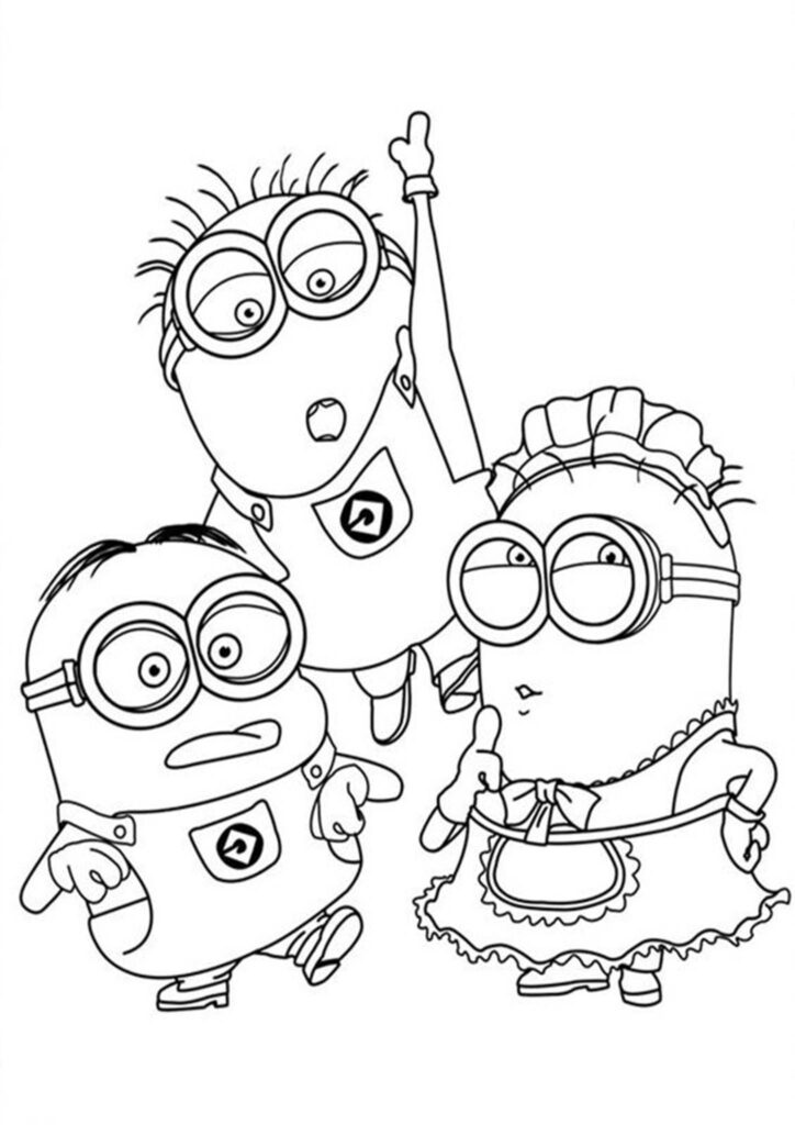 Free Easy To Print Minions Coloring Pages Tulamama