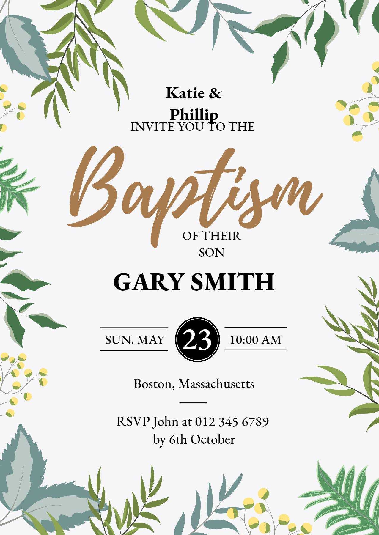 invitation template editable