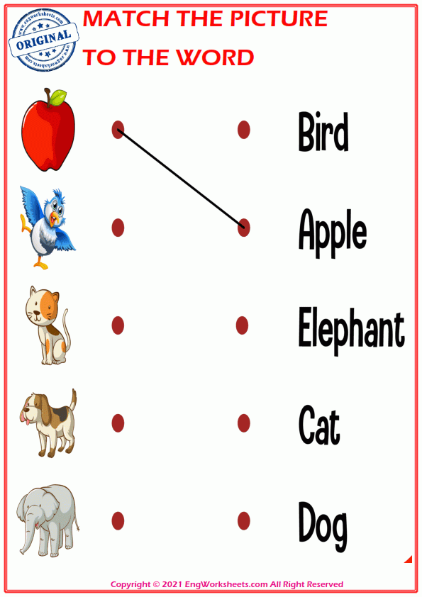 Free ESL Printable Matching Game English Worksheets And Exercises