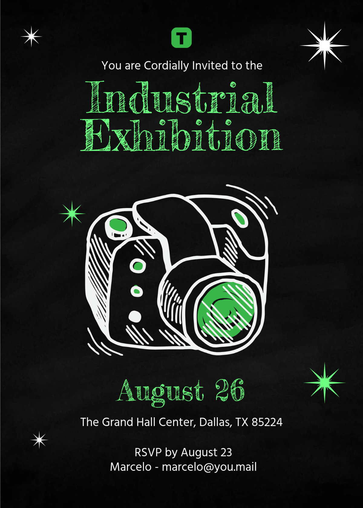 invitation exhibition template