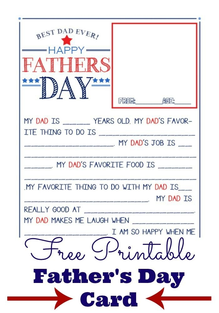 Free Father S Day Printable Card Artofit