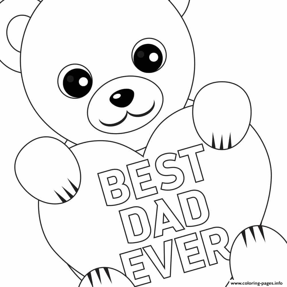 free printable coloring father's day cards