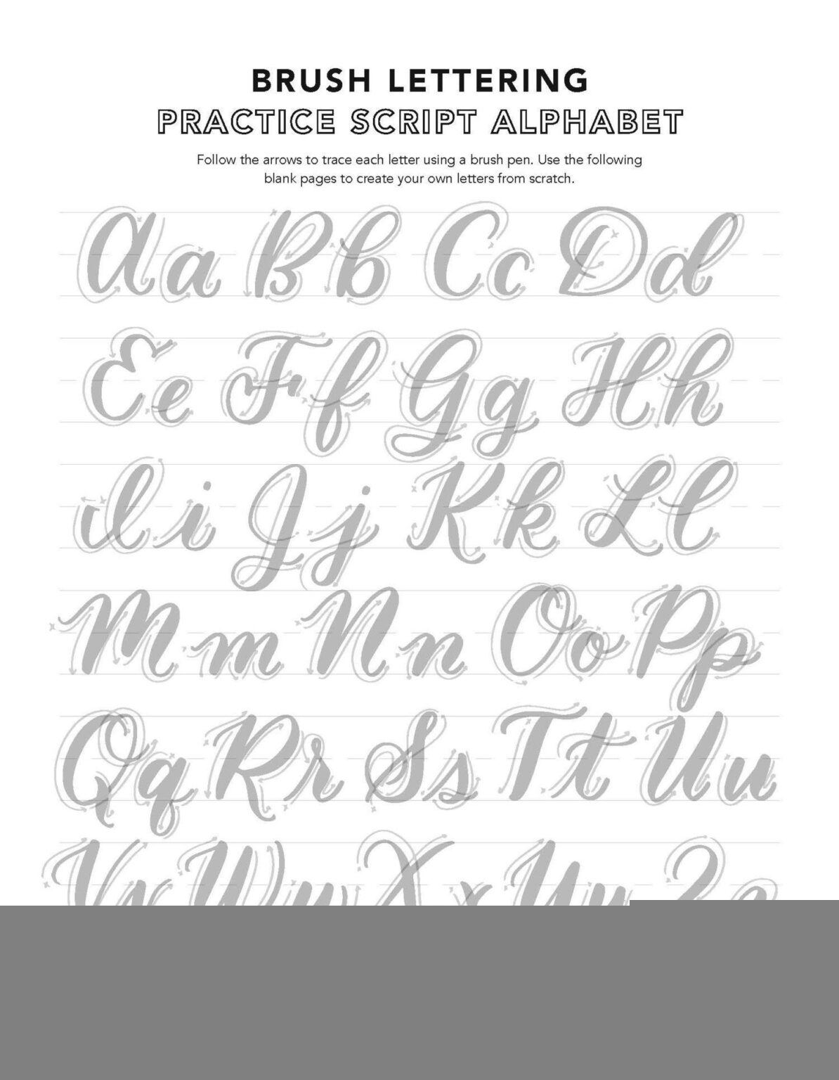 printable calligraphy worksheet