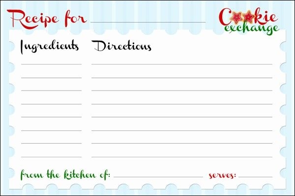 Free Fillable Printable Recipe Cards Mazdyna