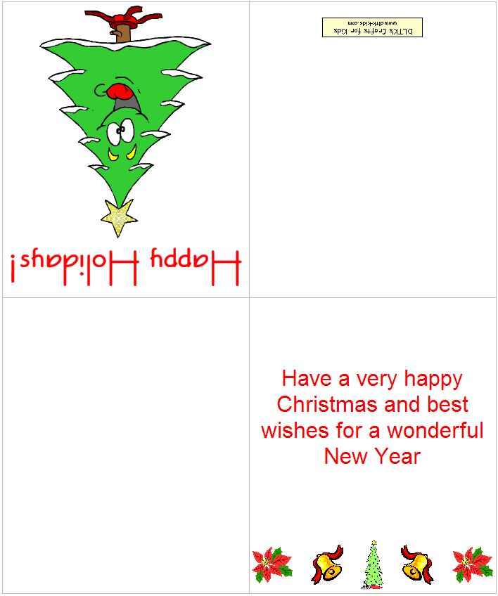 Free Foldable Printable Christmas Cards Free Printable Card