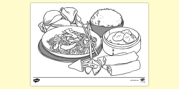 Free Food Colouring Page KS1 Colouring Sheets Twinkl